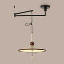 Axyaa Swing Arm LED Pendant Chandelier - 40W Adjustable Light for Kitchen, Dining Room