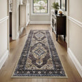 Bohemian Style Runner Rug by Axyaa - Retro Chic Carpet for Bedroom and Corridors