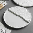 Axya Solid Color Ceramic Dinner Plates Set for Home Dining and Cooking