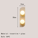 Axyaa Natural Stone Wall Lamp Sconce Art Decor for Home Lighting Fixtures