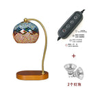 Axyaa Mosaic Glass Table Lamp Night Light Glass Bedside Lamparas Bed Light