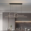Axyaa Dimmable LED Chandelier for Kitchen Island & Dining, Minimalist Design