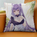 Axyaa Keqing Anime Cushion Cover Pillow Case for Home Sofa Bed Decor