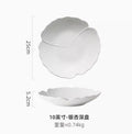 Axyaa 10-Inch Ceramic High-End Soup Bowl White Tableware - Multipurpose Shallow Bowl