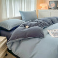 Axyaa Solid Color 4-Piece Bedding Set for Double Bed