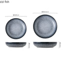 Axyaa Ceramic Deep Plate Salad Soup Dessert Molecular Cuisine Specialty Tableware