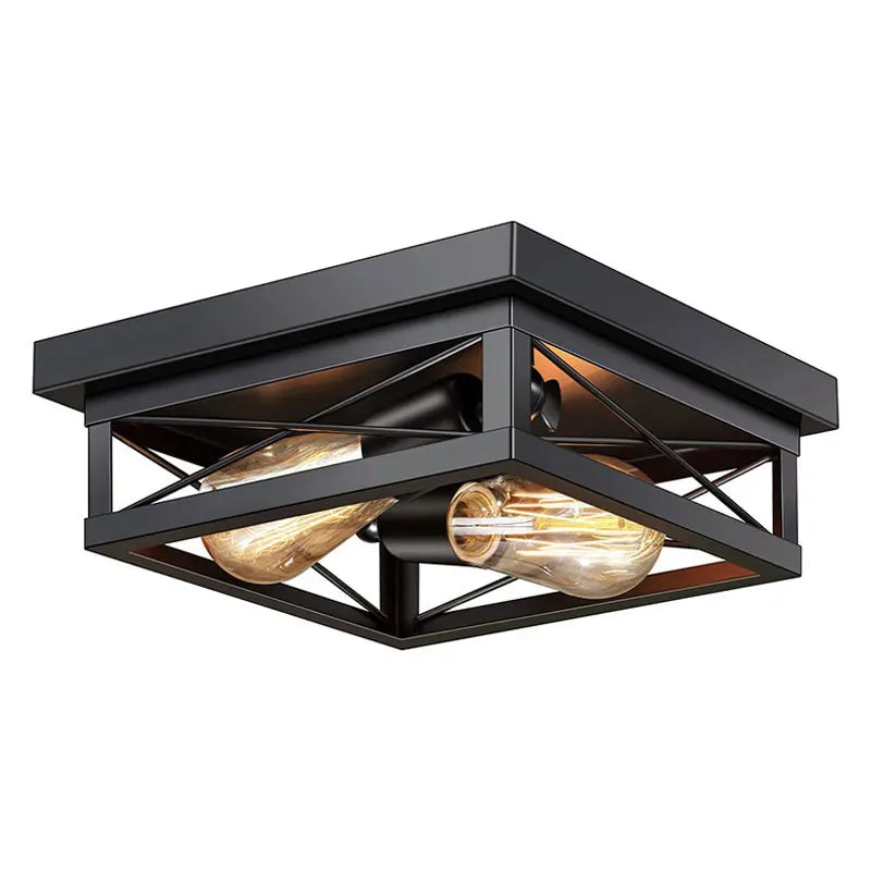 Axyaa Retro Iron Ceiling Light for Bedroom Living Room Industrial Style