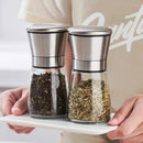 Axyaa Stainless Steel Manual Spice Grinder Set
