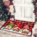 Christmas Dwarf Print Floor Mat for Living Room and Balcony Decoration by Axyaa