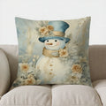 Axyaa Deer & Roses Floral Digital Print Pillow Cover for Sofa, Bed, Car