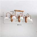 Axyaa Nordic Retro LED Glass Chandelier for Home Decor Lighting