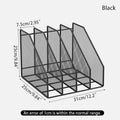 Axyaa Metal Desk Storage Rack for Office Supplies and Archive Materials