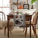 Axyaa Halloween Theme Table Runner with Tassels for Home Decor