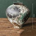 Axyaa Retro Chinese-style Porcelain Flower Vase Set - Earthenware & Kiln-transformed Accessories