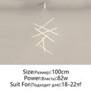 Axyaa LED Chandelier for Stair Hall Bedroom Room, Modern Indoor Lighting Fixture