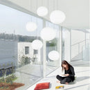 Axya Grey Glass Pendant Light with Irregular Design