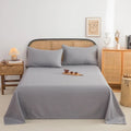 Axyaa Coarse Cloth Bed Sheet Queen Size Soft 100% Cotton Durable Breathable Naked Sleep