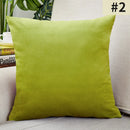 Axyaa Green Velvet Cushion Cover 18*18 Inch for Living Room Sofa Car Decoration
