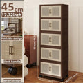 Axyaa Foldable Plastic Wardrobe Cabinet: Extra Large Space Storage Organizer