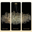 Axyaa Crystal Sun Chandelier: High-End Nano Electroplated Suspension Lamp for Elegant Lighting