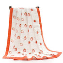 Axyaa Newborn Cotton Gauze Bath Towel, Six-Layer Blanket Cover for Baby Children