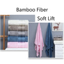 Axyaa Bamboo Towel Set: 2 Hand Face Towels, 1 Big Bath Towel for Cold Feeling, Sport Use