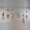 Axyaa Luxury Crystal Glass Chandelier LED Pendant Lamp for Hotel Restaurant & Cafe