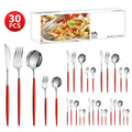 Axyaa 30-Piece Stainless Steel Cutlery Set for Dining Banquets