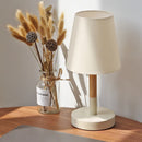 Axyaa Touchable LED Desk Lamp, USB, Three-Level Dimming, Fabric Decorative Bedlight