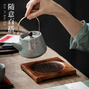 Axya Walnut Teapot Cushion & Tea Mat Set for Kung Fu Tea Ceremony