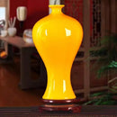 Axyaa Yellow Ceramic Vases: Elegant Home Crafts for Decoration, Office, Wedding Gifts