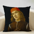 Axyaa New Mexico Painter Self Portrait Cushion Cover - Decor Pillowcase for Home Office