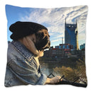 Axyaa Influencer Pug Cushion Cover - Funny Dog Home Decor Pillow Case