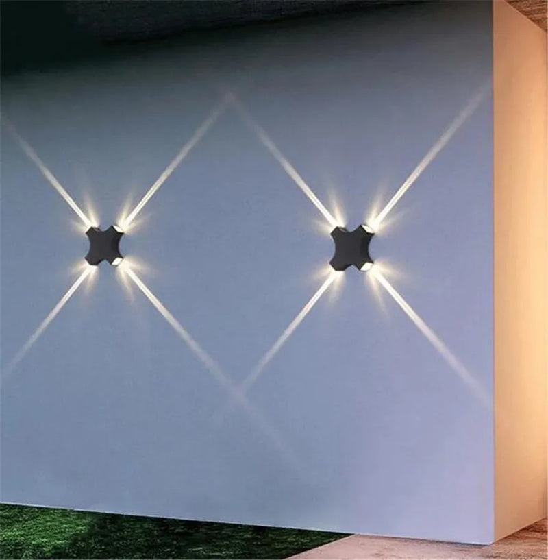 Axyaa 12W LED Wall Lamp, Modern Minimalist Style, Indoor/Outdoor, IP65 Waterproof, AC85-265V