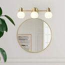 Axyaa Copper Spherical E27 Wall Lamp Indoor Attic Industrial Bedside Decorative Mirror Front Lamp