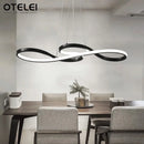 Axyaa LED Pendant Light Bar Remote Dimming Chandelier