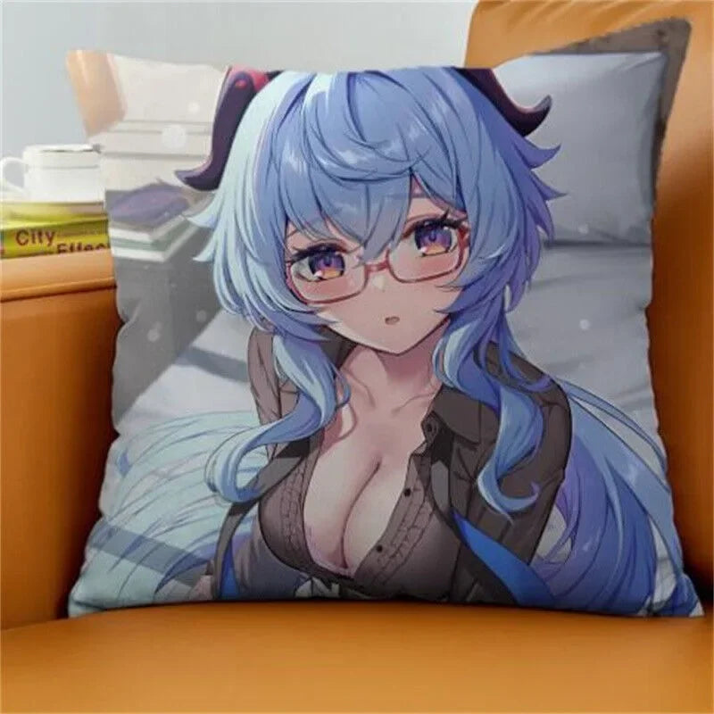 Axyaa Gan Rain Anime Cushion Cover for Stylish Home Decor