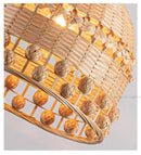 Axyaa Woven Rattan Chandelier Pendant Light for Home Decor