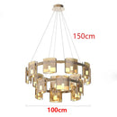 Axyaa Modern LED Pendant Chandeliers for Living Room and Dining Room。