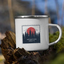 Axyaa Mountain Enamel Mug: Creative Camping Coffee Tea Cup for Hiking Gift