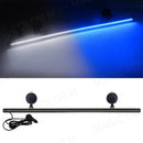 Axyaa Car Strobe Lights 96LED Flashing Windshield Bar in Red Blue Amber White Green
