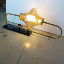 Axyaa LED Wall Light 3000K Glass Gold Black Metal Sconce Art Deco
