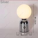 Axyaa Tricolored LED Ball-on-cylinder Rechargeable Lamp Touch Desk Light