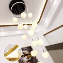 Axyaa Modern Stair Chandelier Pendant Lights Indoor Lighting Home Ceiling Lamp