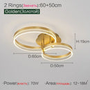 Axyaa Modern Luxury Nordic LED Living Room Lights Circular Fixtures