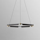 Axyaa Aluminum Chandelier: Modern Minimalist Designer Lighting Fixture for Dining & Living Room