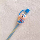 Axyaa Silicone Straw Cover Set with Brush and Plug Cap