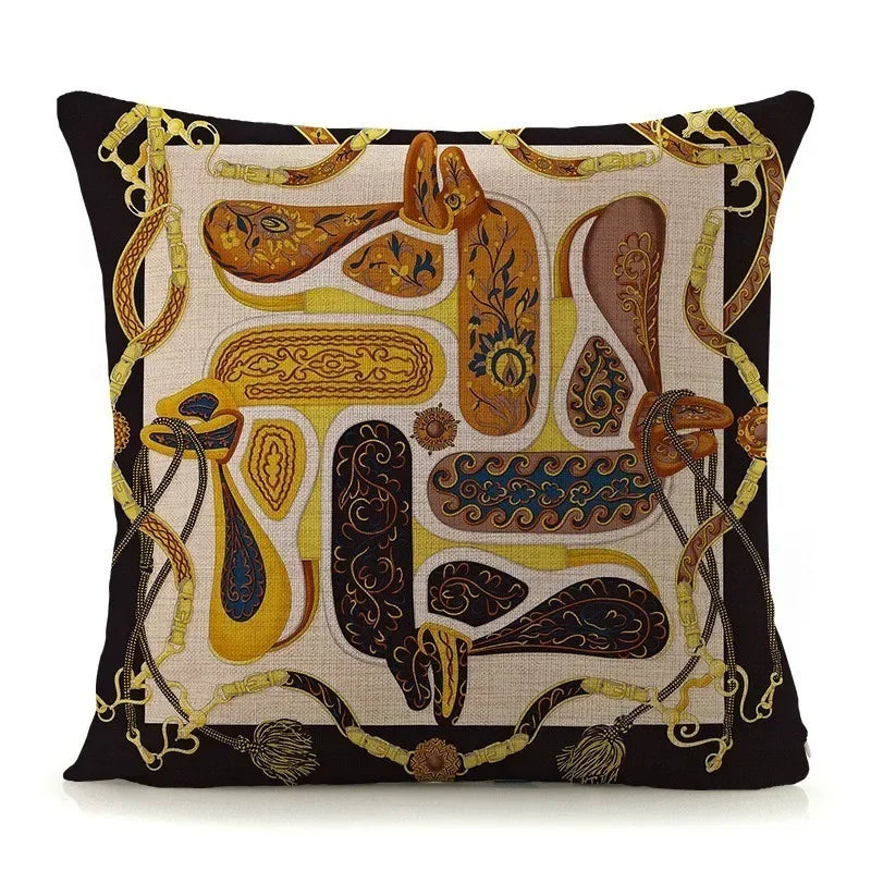 Luxury Abstract Art Pattern Pillow Cover by Axyaa - 45x45cm