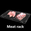Axya Stainless Steel BBQ Meat Rack Roast Net for Grilling Large Cuts