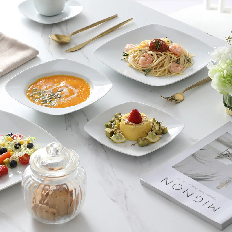 Axya Porcelain Dinner Tableware Set for 12 Person